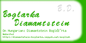 boglarka diamantstein business card